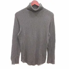 イネド INED ニット カットソー タートルネック 長袖 15 XXL チャコールグレー /YKのサムネイル