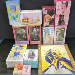 【D16533】１点のぞき未開封 まとめ売り 美少女フィギュア・グッズ 13点セット（ レム 、 ラム 、 アスナ 、 アリス 、 ココア他 ）