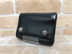 【中古】 CHROME HEARTS クロムハーツ  3FOLD 3フォールド クロスボールボタン レザーウォレット ブラック  111450406のサムネイル