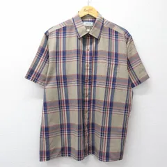 XL/古着 アロー 半袖 シャツ メンズ 90年代 90s 大きいサイズ 茶他 チェック 26apr22のサムネイル