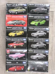 トミカ　12台まとめ売り(レパード、カウンタック、ディアブロ、スカイライン、キャデラック、F40、GTR、ガヤルド、GTR3台、365GTS4）　TOMICA　タカラトミー  26WK0894のサムネイル