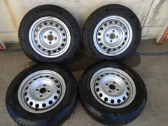 TOYOTA トヨタ 純正 プロボックス スチール 14インチ 5.0J +39 PCD100-4H& グッドイヤー Vector 4Seasons 155/80R14 4本のサムネイル