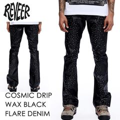 REBEL WAVE コーティング ワックス フレア デニムパンツSkinny - メルカリ