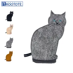 ROOTOTE ルートート ポーチ 小物入れ EU.ウイズルー(子).オスワリネコ-B レディース 軽量 ねこ型 ファスナー付き 3622のサムネイル