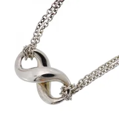 ★SALE【6jdb0789-k】ティファニー ネックレス インフィニティ ダブル シルバー925【中古】レディース