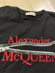 Alexander McQueen アレキサンダー・マックイーン ブラック ジッパー 半袖 Tシャツのサムネイル