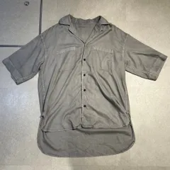 YOKO SAKAMOTO ヨーコサカモト OPEN COLLAR SHIRT 半袖シャツ グレー size:M【表参道A08】のサムネイル