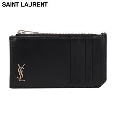 SAINT LAURENT 名刺入れ カードケース ブラック - メルカリ