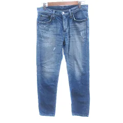 エドウィン EDWIN PRODUCT BY EDWIN デニムパンツ ジーンズ テーパード ダメージ加工 38 M 青 ブルー /AUのサムネイル
