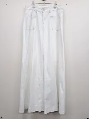 コットン ワイド ロングパンツ L
