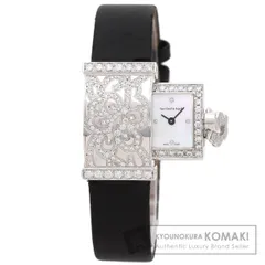 Van Cleef & Arpels ヴァンクリーフ＆アーペル WRWF01E8 シークレット ダンテル 腕時計 K18WG サテンxレザー ダイヤモンド レディース [中古]のサムネイル