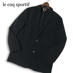 le coq sportif ルコック スポルティフ 春夏★ シアサッカー ストレッチ アンコン テーラード ジャケット Sz.M メンズ 黒