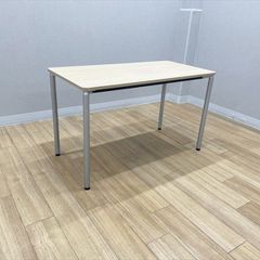 茶*ー様 PLUS AS-107Tホワイトデスク 会議用デスク 完成品 分解可能