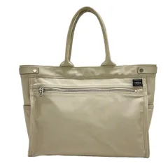 PORTER GIRL(ポーターガール) トートバッグ美品  ベージュ レザー