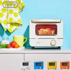 Toffy トフィー トースター オーブントースターミニ 1枚焼き 卓上 小型 トレイ付き K-HTS1のサムネイル