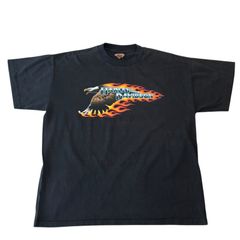 90s USA製Harley DavidsonFlaming EagleTシャツ - メルカリ