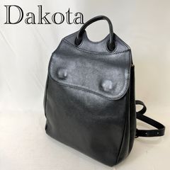美品 Dakota リュック 本革レザー ネイビー 男女兼用 多機能 保冷ポケ 