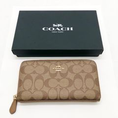 み*マ様 【新品未使用】COACH ベージュ ロゴ 長財布＋ネックレスセット 