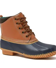 ランズエンド レディース シューズ ブーツ・レインブーツ Lands End Womens Insulated Duck Boots Hazelnut leatherのサムネイル