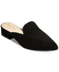 コールハーン レディース シューズ パンプス レザー Cole Haan Womens Piper Leather PointedToe Mules Black Suede ブラック