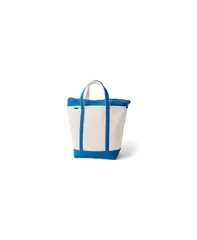 ランズエンド レディース バッグ Lands End Large 5 Pocket Zip Top Canvas Tote Bag Naturalbeacon blue ブルーのサムネイル