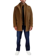 コールハーン メンズ アウター ジャケット・ブルゾン プラスサイズ コート Cole Haan Mens Heavy Plush Car Coat Camel キャメルのサムネイル