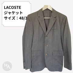 新品】LACOSTE ラコステ ジャケット ハウンドトゥース 白×紺 FR48