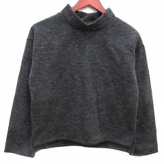 ダブルクローゼット w closet カットソー ハイネック 長袖 F 黒 ブラック /YKのサムネイル
