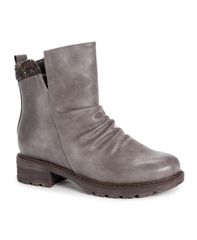 ムクルクス レディース シューズ ブーツ・レインブーツ MUK LUKS Womens Logger Banff Boots Grey グレー