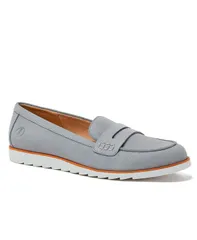 ランズエンド レディース シューズ パンプスエード ローファー Lands End Womens Comfort Lug Sole Suede Loafers Harbor gray グレーのサムネイル