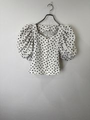 Bibiy. BETTY DOT PUFF BLOUSE ホワイト ドット - メルカリ