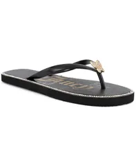 ジューシークチュール レディース シューズ サンダル Juicy Couture Womens Skyfly Flip Flops Black ブラックのサムネイル