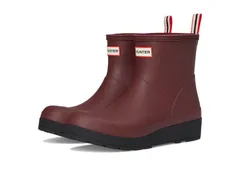 ハンター レディース シューズ ブーツ・レインブーツ Hunter Play Short Boot Dark Red レッド