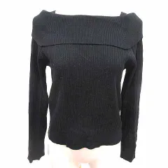 アンデミュウ Andemiu ニット カットソー 長袖 F 黒 ブラック /YKのサムネイル