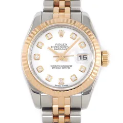 ロレックス Rolex 腕時計 デイトジャスト 179171G Z番 2006年 10ポイント ダイヤインデックス ホワイト文字盤 デイト エバーローズゴールド SS 自動巻き 【中古】のサムネイル