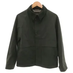 ユニクロ UNIQLO ユーティリティショートブルゾン ジャケット ショート丈 上着 長袖 コーデュロイ襟 無地  S 深緑 ダークグリーン /IB 