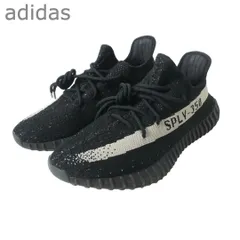 美品 アディダス adidas イージーブースト オレオ YEEZY BOOST 350 V2 OREO スニーカー ローカット レースアップ メッシュ ニット ブラック サイズ27.5cm メンズ