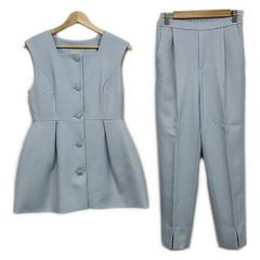 美品】INDIVI ツイルネックフレンチブラウス パンツ セットアップ 12