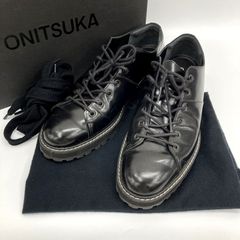 極美品 THE ONITSUKA サイドゴア ローカット 神戸牛レザー 日本製