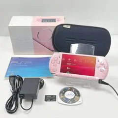 PSP 3000 ブロッサムピンク 外装綺麗 遊べるセット 動作確認済み FW6.60 後期型モデル ソニー プレイステーション ポータブル SONY PlayStation Portable psp 箱 説明書付き 管理番号M1913