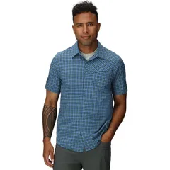 アウトドアリサーチ メンズ トップス シャツ 半袖 Outdoor Research Astroman ShortSleeve Sun Shirt Mens Maldives Plaid チェックのサムネイル