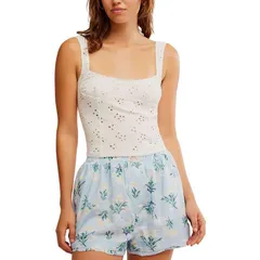 フリーピープル レディース トップス タンクトップ Free People Full Bloom Eyelet Cami Womens Ivory アイボリーのサムネイル