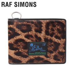 ラフシモンズ ウォレット raf simons 財布 レザー レア 豹柄 - メルカリ