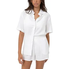 リズム レディース トップス Tシャツ Rhythm Classic Lounge Shirt Womens White ホワイトのサムネイル