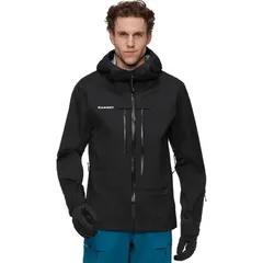 マムート メンズ アウター ジャケット・ブルゾン フーデッドジャケット ジャケット Mammut Haldigrat Light HS Hooded Jacket Mens Black ブラックのサムネイル