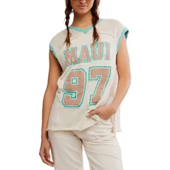 フリーピープル レディース トップス Tシャツ Free People Hawaii Vibes TShirt Womens Ivory アイボリーのサムネイル