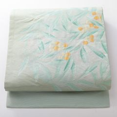 麻 襦袢 反物 新品未使用 綺麗な爽やかグリーン - メルカリ