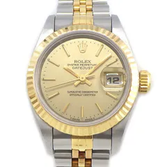 ロレックス Rolex 腕時計 デイトジャスト 69173 T番 1996年 シャンパンカラー文字盤 デイト K18YG SS 自動巻き 【箱・保付き】 【中古】のサムネイル