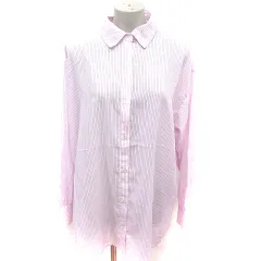 レイカズン Ray cassin シャツ ブラウス 長袖 ストライプ F ピンク /RTのサムネイル
