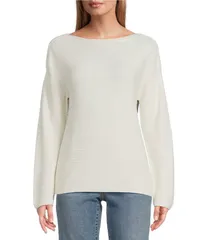 トッミーバハマ レディース アウター ニット・セーター セーター スパンコール Tommy Bahama Crystal Sands Bateau Neck Long Sleeve Sequin Emのサムネイル
